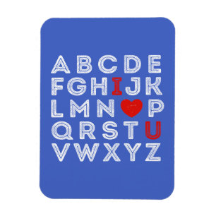 Ímã Alphabet ABC I Love You