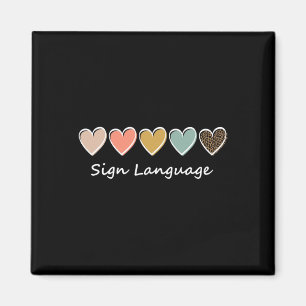 Imã Alphabet American Asl Teacher Sing Language