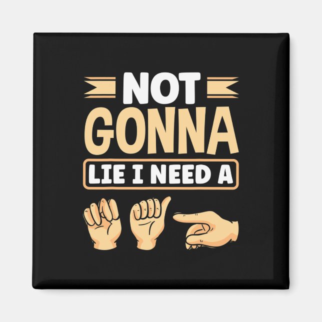 Imã Alphabet American Sing Language Asl Professor I Pr (Frente)