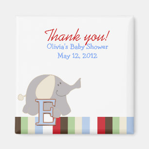 Imã Alphabet Jungle Soup (Elphant ABC) Favor Magnet