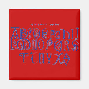 Imã Alphabet Magnet