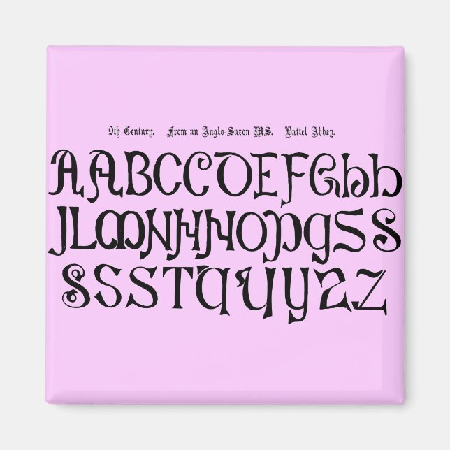 Imã Alphabet Magnet (Frente)