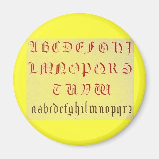 Imã Alphabet Magnet (Frente)