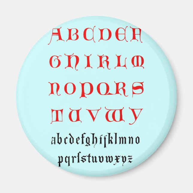 Imã Alphabet Magnet (Frente)