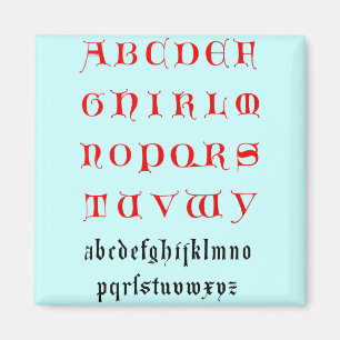 Imã Alphabet Magnet
