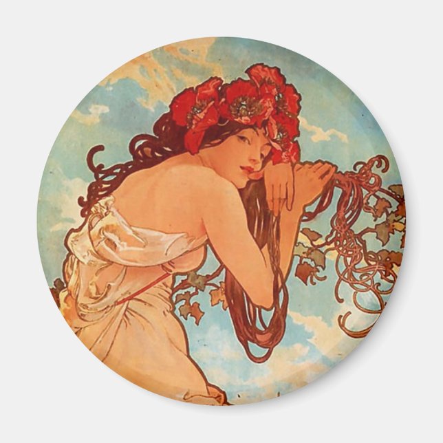 Imã Alphons Mucha Summer (Frente)