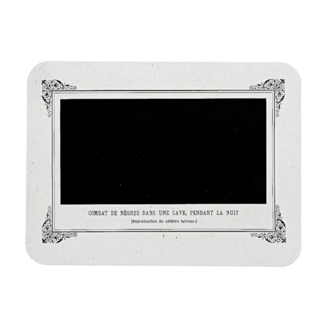 Ímã Alphonse Allais, April Fools, Black, Abstrato Art (Horizontal)