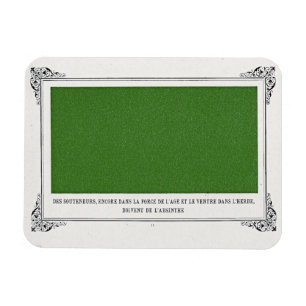 Ímã Alphonse Allais, April Fools, Green, Abstrato Art