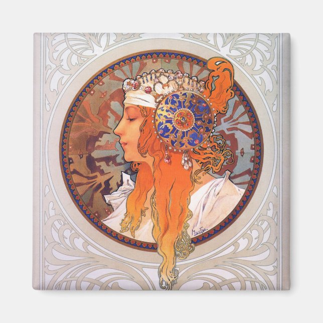 Imã Alphonse Mucha (Frente)