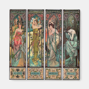 Imã Alphonse Mucha art, art nouveau, vintage, fêmeas
