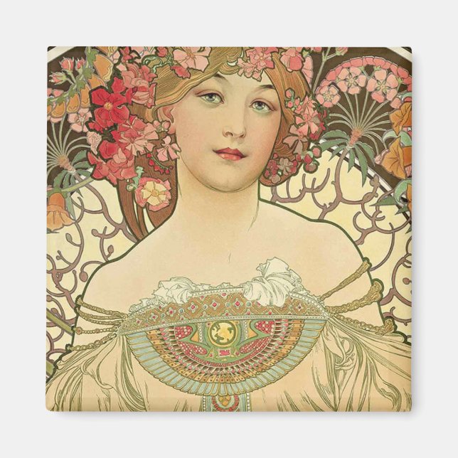 Imã Alphonse Mucha - Art Nouveau Master (Frente)