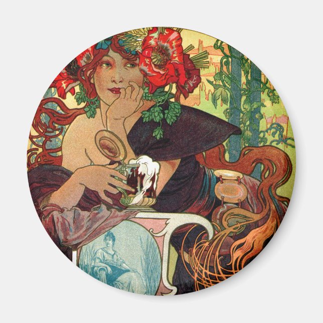 Imã Alphonse Mucha Bieres De La Meuse (Frente)