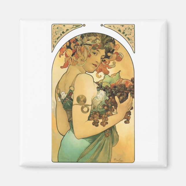 Imã Alphonse Mucha ~ Fruta. 1897 (Frente)
