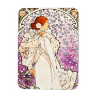Alphonse Mucha La Dame 1896 Art Nouveau Vintage