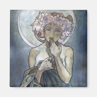 Imã Alphonse Mucha ~ The Moon Magnet