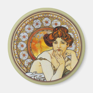 Imã Alphonse Mucha - Topaz