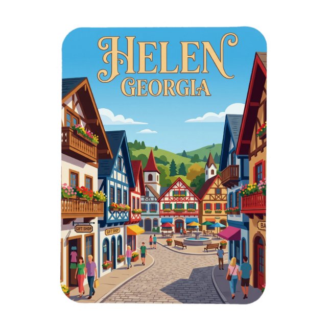 Ímã Alpine Helen Geórgia (Vertical)
