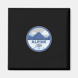 Imã Alpine Utah Ut Montanhas Dge Caminhada Lembrança