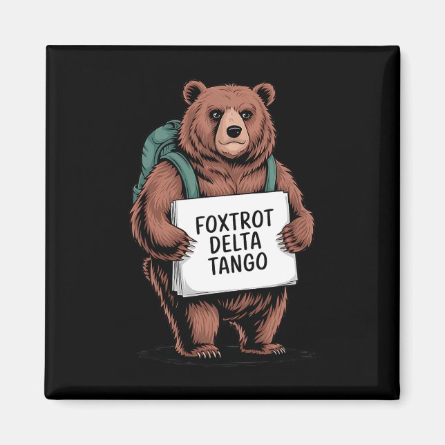 Imã Alt National Park Resist Service Bear Foxtrots Del (Frente)