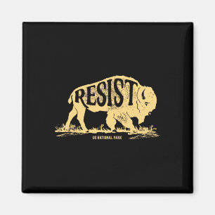 Imã Alt Us National Park Resist Service T Shirt Bison