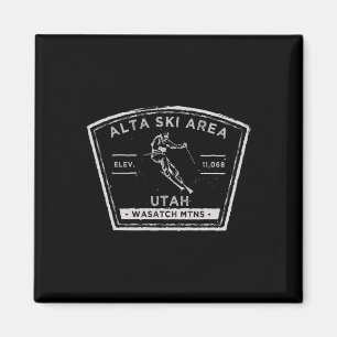 Imã Alta Utah Neve Esquiando
