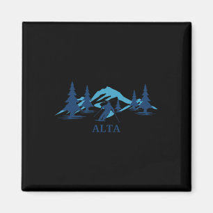 Imã Alta Wyoming Ski Resort Skiing Skiier