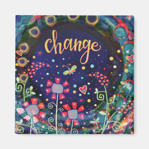 Imã "Alterar" UMA PALAVRA Inspirividade Magnet