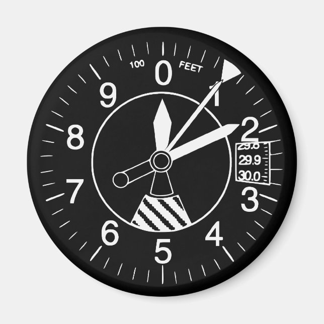 Imã Altimetro de aeronave (Frente)