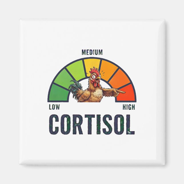 Imã Altos Níveis de Cortisol V Meme Engraçado Frango A (Frente)