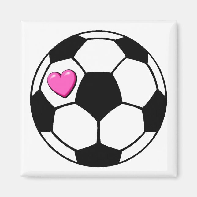 Imã Altura Rosa da Bola do Futebol (Frente)