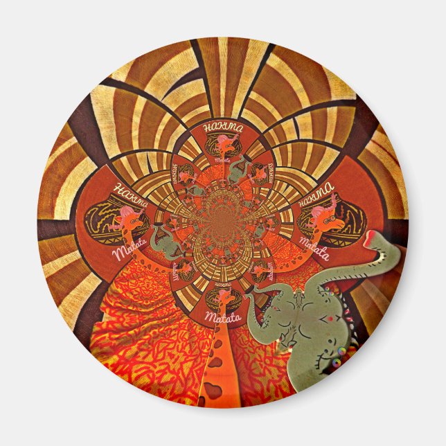 Imã Alturas Impressionantes: Linda Girafa Africana Eng (Frente)