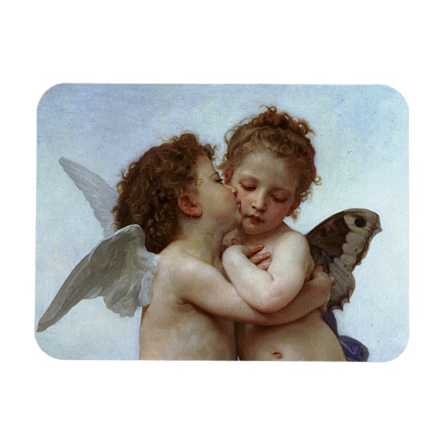 Ímã Alunos L'Amour et Psyche de Bouguereau (Cupido) (Horizontal)