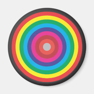 Imã alvo colorido dos círculos concêntricos