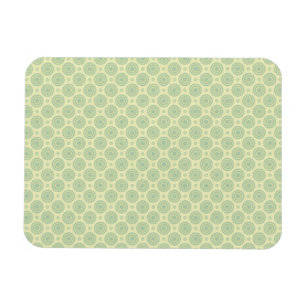 Ímã Alvos Azul Pastel em Amarelo