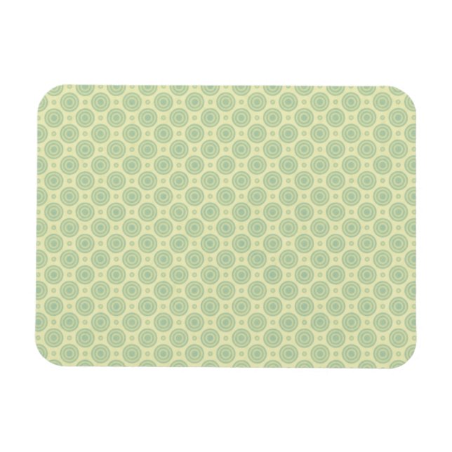 Ímã Alvos Azul Pastel em Amarelo (Horizontal)