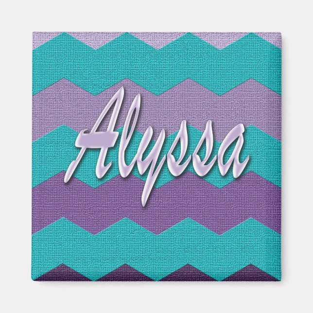 Imã Alyssa Chevron Magnet (Frente)