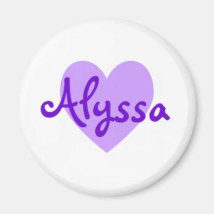 Imã Alyssa no roxo