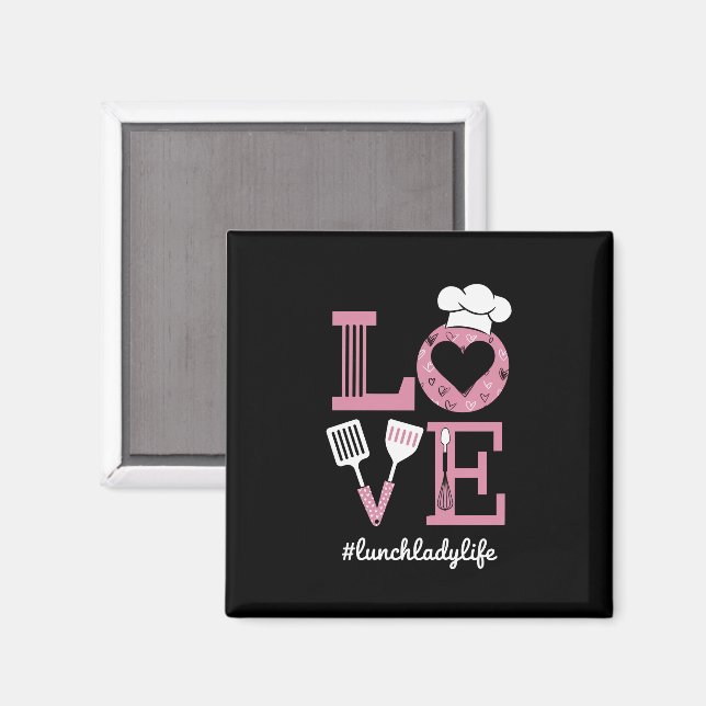 Imã Ama a Vida de Senhora do Almoço Presentes Divertid (Front/Back)