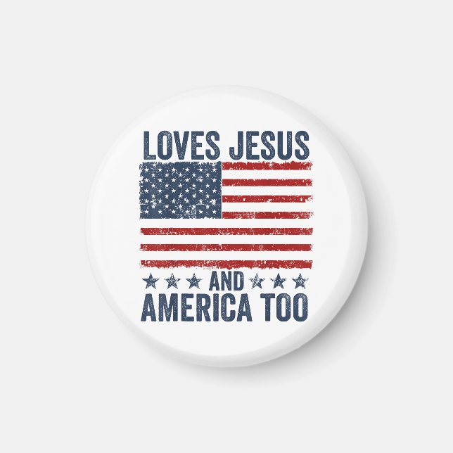 Imã Ama Jesus e América a Deus, cristão 4º de J (Frente)