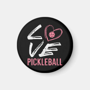 Imã Ama Pickleball Coração Picle Ball Mulheres Meninas