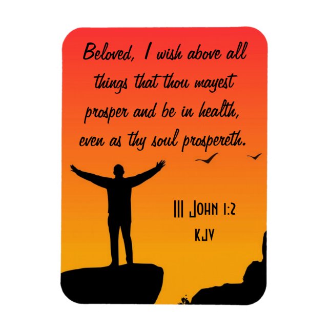 Ímã Amado, Que Seu Corpo e Alma Prosperem (Vertical)