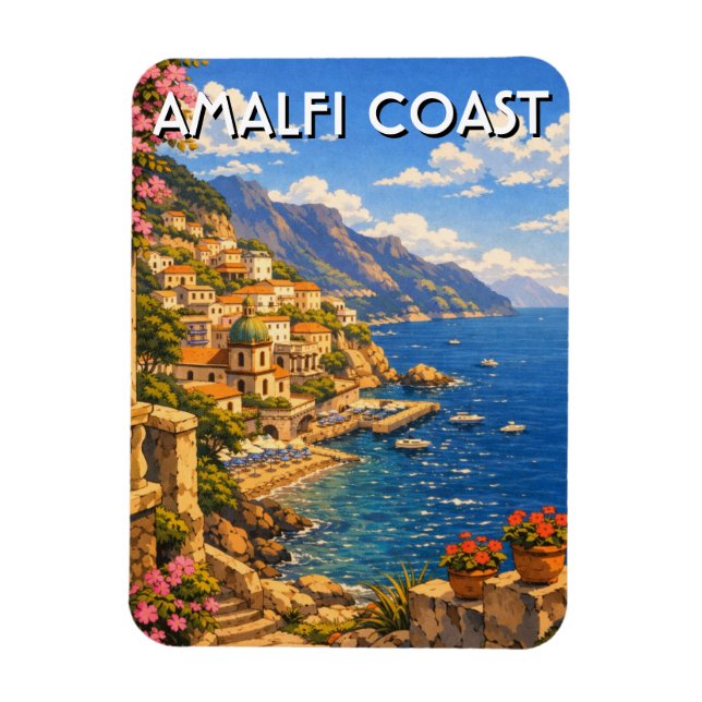 Ímã Amalfi Itália (Vertical)