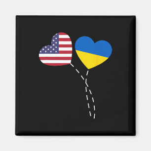 Imã Amando a Bandeira da Ucrânia dos EUA Coração Ucran