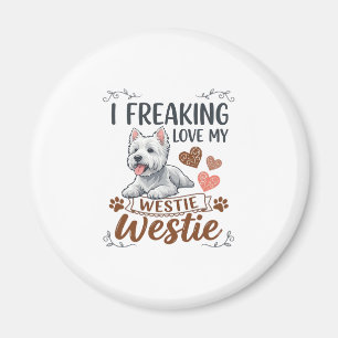 Imã Amando Corações e Patas de Westie_1