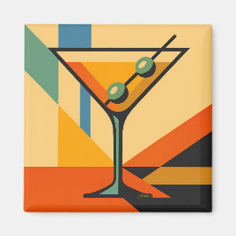 Imã Amanhecer Bauhaus Martini Moderno de Meados do Séc