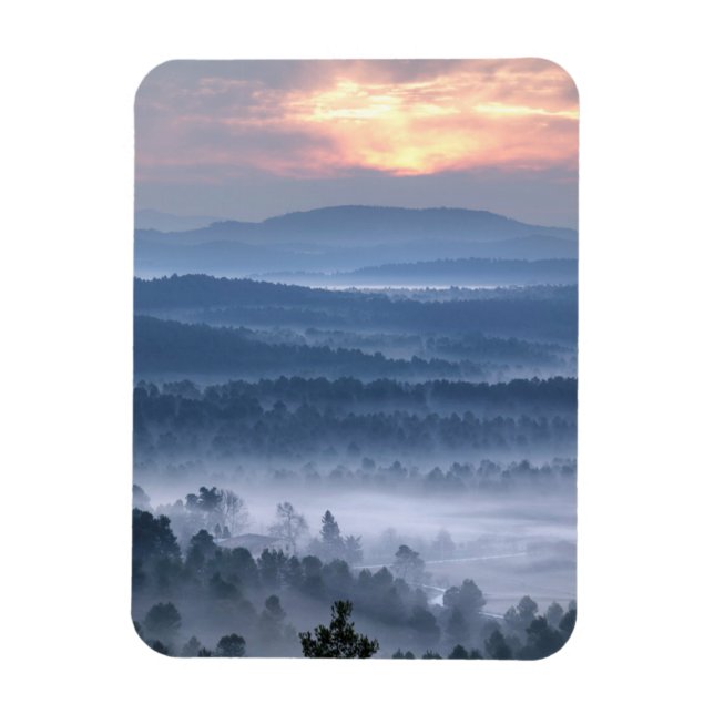 Ímã Amanhecer entre os vales (Vertical)