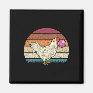 Imã Amante de Animais da Fazenda Engraçado Chic Retrô