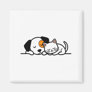 Imã Amante de Animais de Estimação Engraçado - Gato Fo