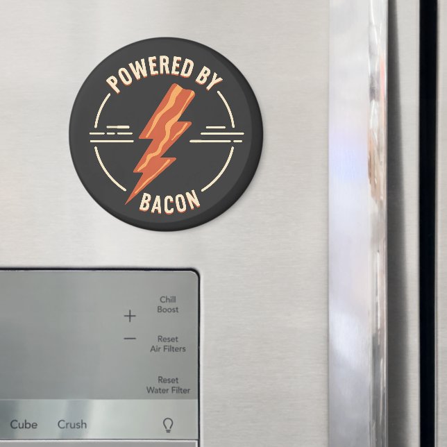 Imã Amante de Bacon Retrô com Design de Comida Diverti (In Situ (Fridge))