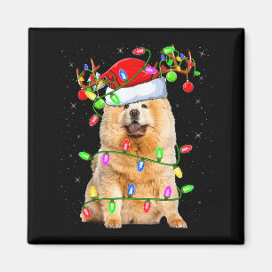 Imã Amante de Cachorro Chow Chow Iluminação de Natal P